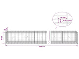 Gabion with 3.5 mm Wire and 5x10 cm Mesh 1150x50x50 cm 3462809