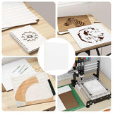 Decor Panels 50 pcs White 30 x 30 x 0.27 cm Engineered Wood 885616