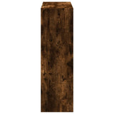 Bookcase Smoked Oak 102x32x102 cm Engineered Wood 852820