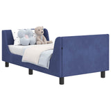 Children's Bed Frame with Headboard Police Blue 80 x 160 cm 42010863