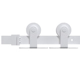 Sliding Door Hardware Kit 183 cm Steel White 151705