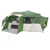 Family Tent with Rainfly Water-resistant tunnel Green 10-Person 42017463