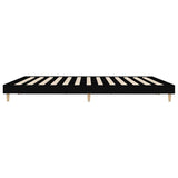 Bed Frame without Mattress Black 120x200 cm Engineered Wood 832046