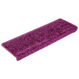 Stair Mats 30 pcs 65x21x4 cm Violet Rectangular Edge 3365830
