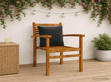4-Piece Back Cushions PUTTEN 4 pcs 100% Polyester Black 945138