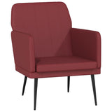 Armchair Wine Red 61x78x80 cm Faux Leather 351396