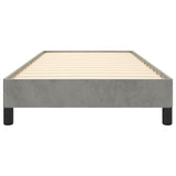 Bed Frame without Mattress Light Grey 90x190 cm Single Single Velvet 349845
