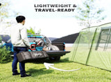 4 Man Tunnel Tent, Family Camping Tent with Porch, Bedroom and Living Area, Sewn in Groundsheet, T3398P349072