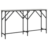 Console Table Grey Sonoma 140x29x75 cm Engineered Wood 837760