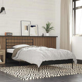 Bed Frame without Mattress Black 75x190 cm Small Single 845622