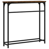 Console Table Smoked oak Engineered wood, metal Compact 834137