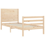 Bed Frame without Mattress Small Single Solid Wood 3194986