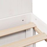 Bookcase Bed White Solid Pine Wood Double Bookcase Bed 3322510
