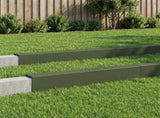 Garden Cover Profile 10 pcs 100 x 20 x 15 cm Steel Olive Green 8012983