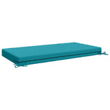 Seat Cushion SOEST 100% Polyester Turquoise 120 x 80 x 10 cm 946816