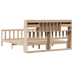 Bookcase Bed without Mattress 180x200 cm Super King Solid Wood Pine 3321749
