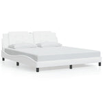 Bed Frame without Mattress "Zadar" White 180x200 cm Super King Faux Leather 3208199