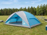 Camping Tent with Rainfly Water-resistant Dome Blue 42028531