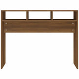 Console Table Brown Oak 105x30x80 cm Engineered Wood 815941