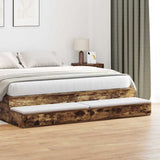Bed Drawers Smoked Oak 180 x 36.5 x 16.5 cm Engineered Wood 866983