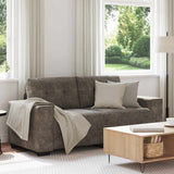 Loveseat Sofa with Cushion Dark grey Artificial Leather 4105133