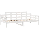 Daybed with Drawers without Mattress White 90x200 cm Solid Wood 3302121