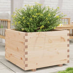 ZNTS Garden Planter 70x70x49.5 cm Solid Wood Pine 847363