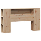 Bookcase Bed without Mattress 140x190cm Solid Wood Pine 3322433