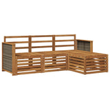 Outdoor Sofa Set 4 pcs Natural 3384195
