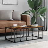 Coffee Table Smoked Oak 100x50x35.5 cm Engineered Wood 833380
