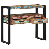 Console Table Multicolour 90 x 33 x 75 cm Solid Reclaim Wood 4102744