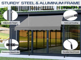 78.7"D x 47.2"W x"H Retractable Awning Grey 69364958