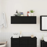 Bathroom Wall Cabinet Black 100x25x30 cm Engineered Wood 860095