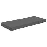 ZNTS Floating Wall Shelves 4 pcs High Gloss Grey 60x23.5x3.8 cm MDF 323792
