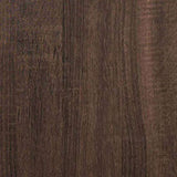 TV Cabinet Brown Oak 120x35x41 cm Engineered Wood and Metal 848843