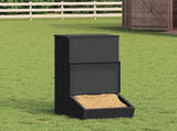 Pig Feeder Black 55 x 38 x 76 cm Cold-Rolled Steel 874636