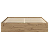 Bed Frame without Mattress Artisan Oak 180x200cm Super King Engineered Wood 3328862