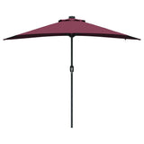 Garden Parasol Bordeaux Red 294 x 150 x 223 cm 42003263