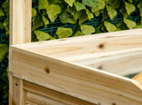 Garden Potting Bench Table, Wooden Workstation Bench w/ Galvanized Metal Tabletop, Storage Shelves T3398P324007
