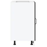 Kitchen Base Cabinet Lyon Black Engineered Wood 854290
