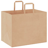 Paper Bags 250 pcs with Handles Brown 32x22x24 cm 4101819