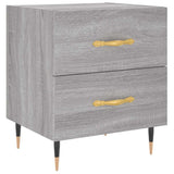 Bedside Cabinet Grey Sonoma 40x35x47.5 cm Engineered Wood 827272