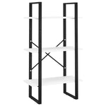 5-Tier Book Cabinet White 60x30x175 cm Engineered Wood 3081978