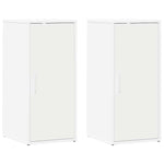 Shoe Cabinets 2 pcs White 32x35x70 cm Engineered Wood 808955