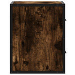 ZNTS Wall-mounted Bedside Cabinet Smoked Oak 40x31x39.5 cm 848728
