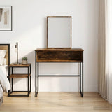Dressing Table Smoked Oak 81 x 40 x 131 cm Engineered Wood 8007691