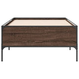 Bed Frame without Mattress Brown Oak 90x200 cm 844970