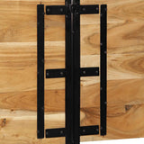Headboard 180 cm Solid Wood Acacia and Iron 4017557