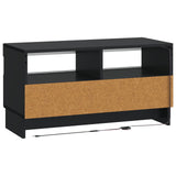 LED TV Cabinet Black Engineered Wood 896116