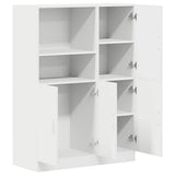 2 Piece Kitchen Cabinet Set White Engineered Wood 3324142